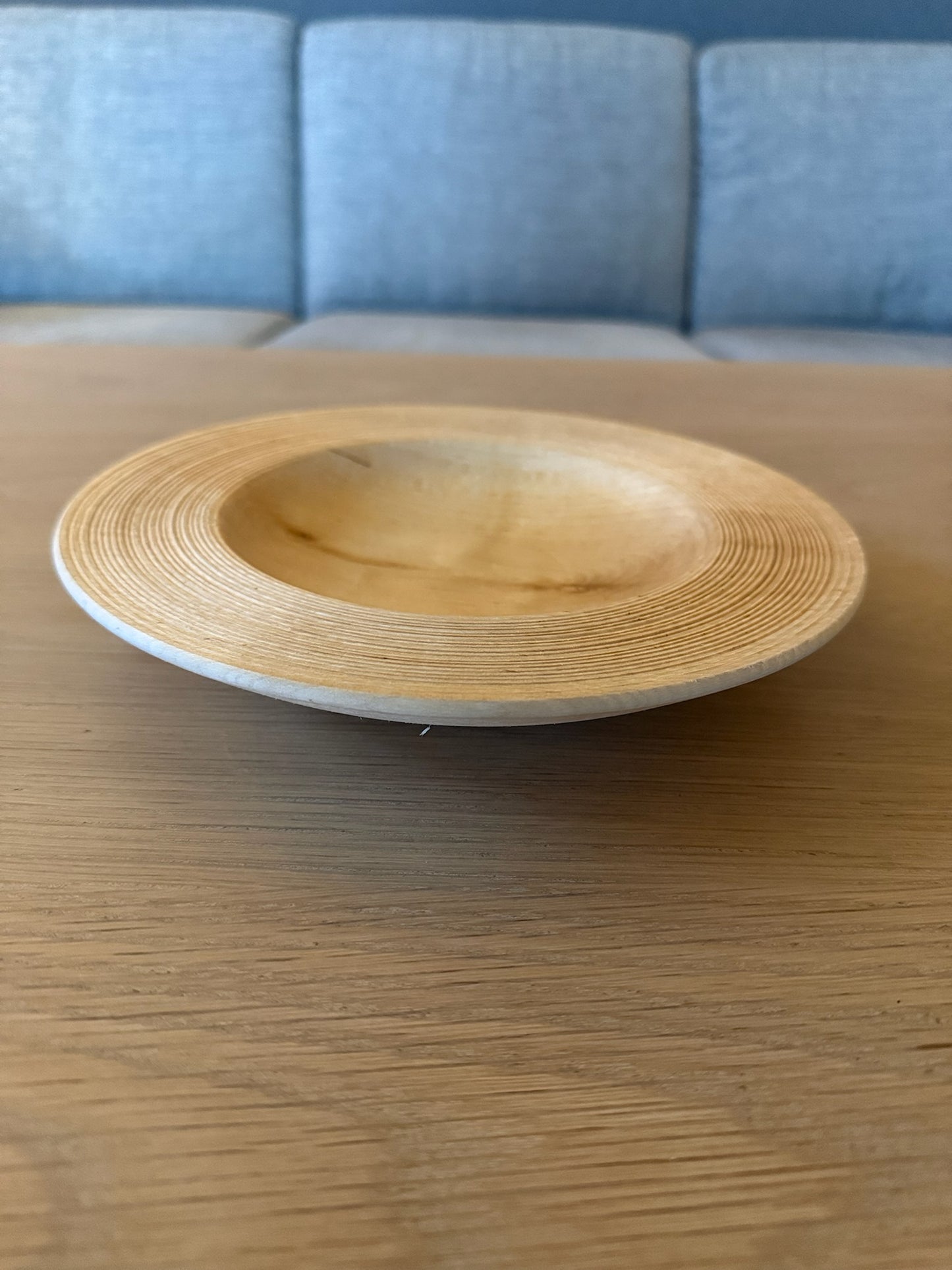 turned dish small with flutes