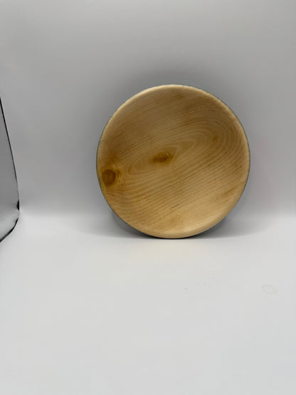 Liten skål i tre – royal blue og sort (16 × 3,5 cm)