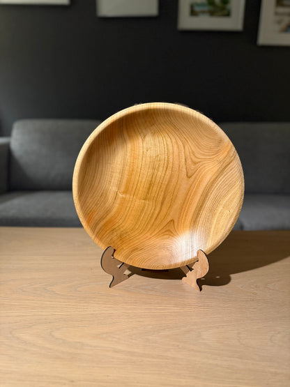 Dreid bruksfat i tre med matsikker bivoks (28 cm)