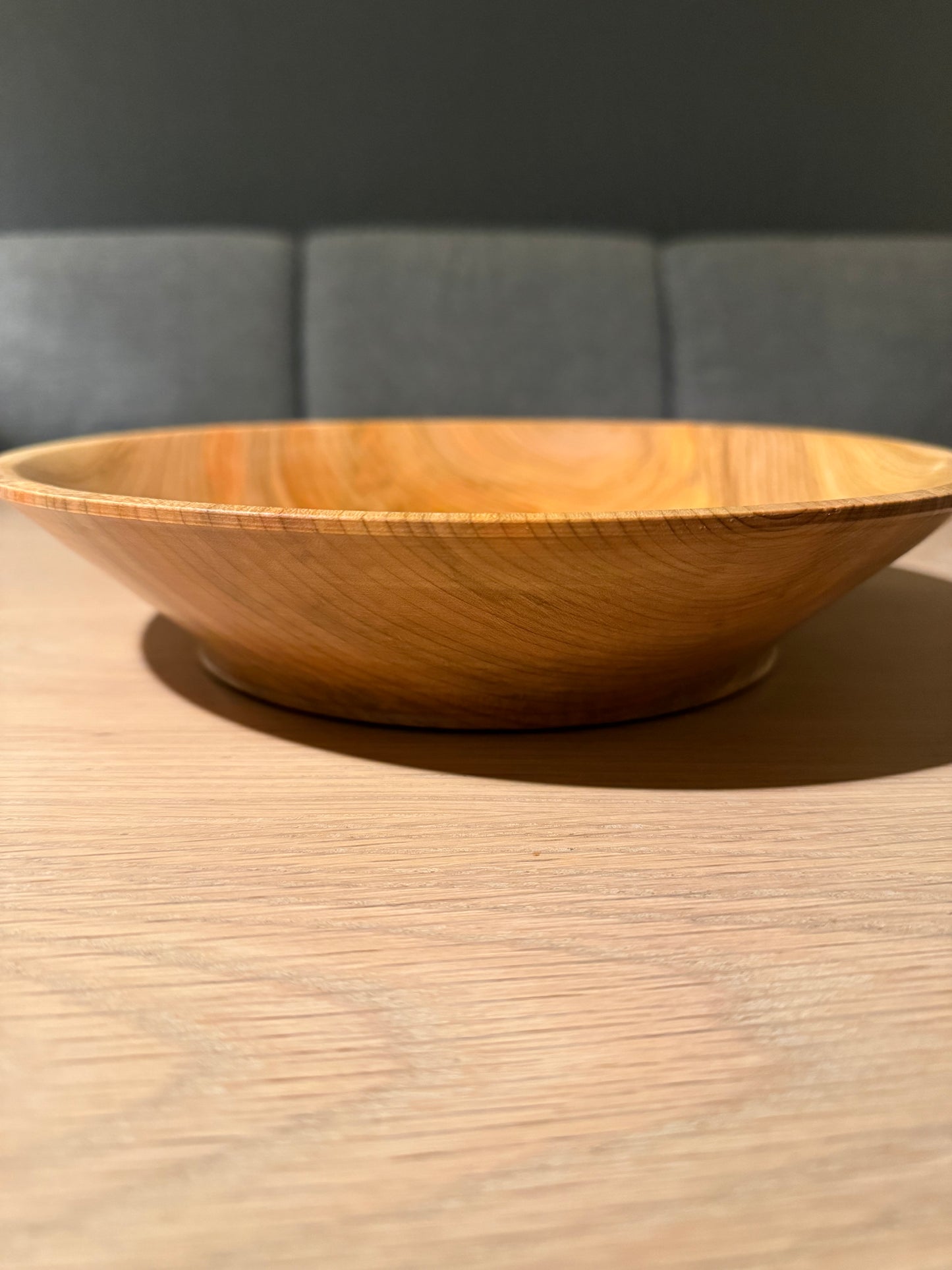 Dreid bruksfat i tre med matsikker bivoks (28 cm)