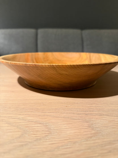 Dreid bruksfat i tre med matsikker bivoks (28 cm)