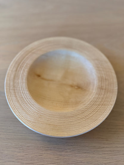 turned dish small with flutes